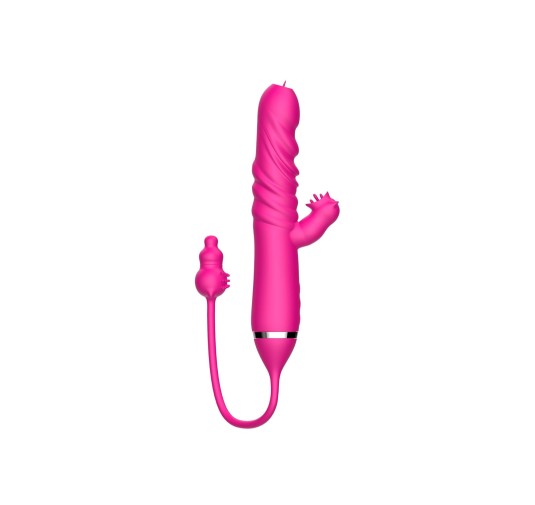 Tongue licking Triple Stimulation Thrusting Vibrator