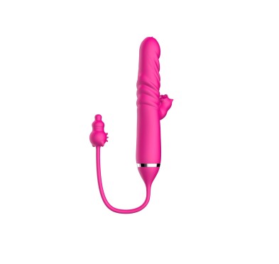 Tongue licking Triple Stimulation Thrusting Vibrator