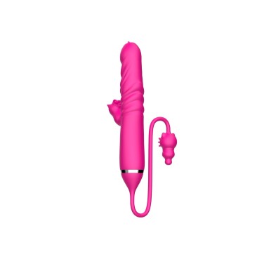 Tongue licking Triple Stimulation Thrusting Vibrator