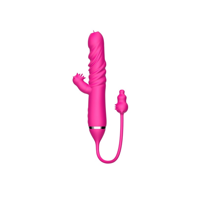 Tongue licking Triple Stimulation Thrusting Vibrator