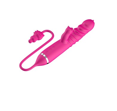 Tongue licking Triple Stimulation Thrusting Vibrator