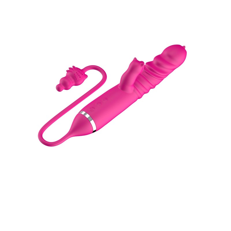 Tongue licking Triple Stimulation Thrusting Vibrator