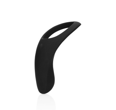 Pointed Vibrating Cock Ring - Licorice Black