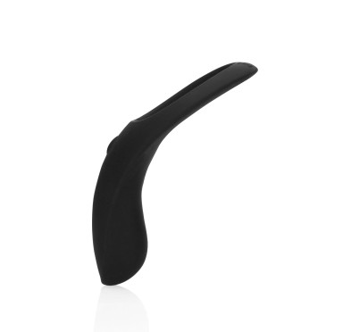 Pointed Vibrating Cock Ring - Licorice Black