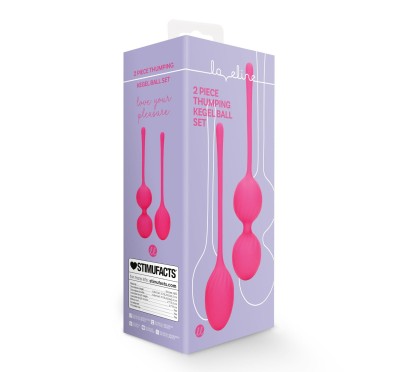 2 Piece Thumping Kegel Ball Set - Wild Strawberry