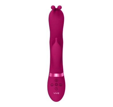 Gada - Vibrating Bunny Ear G-Spot Rabbit with Pulse Wave Shaft