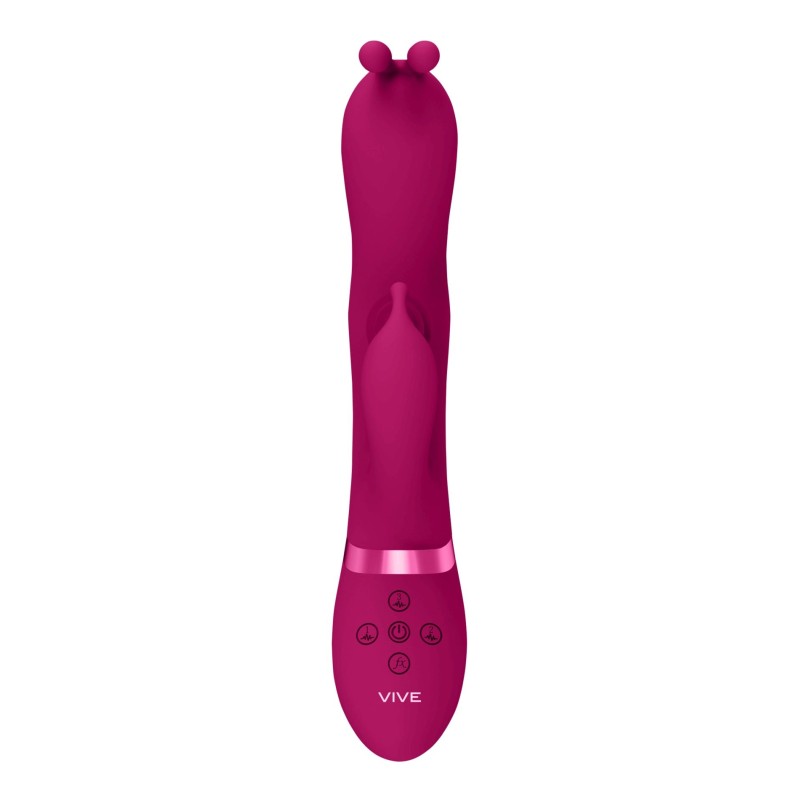 Gada - Vibrating Bunny Ear G-Spot Rabbit with Pulse Wave Shaft