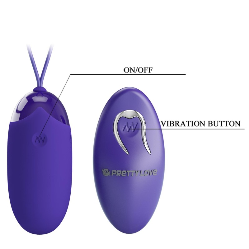 PRETTY LOVE - Berger - Youth,  Wireless remote control 12 vibration functions