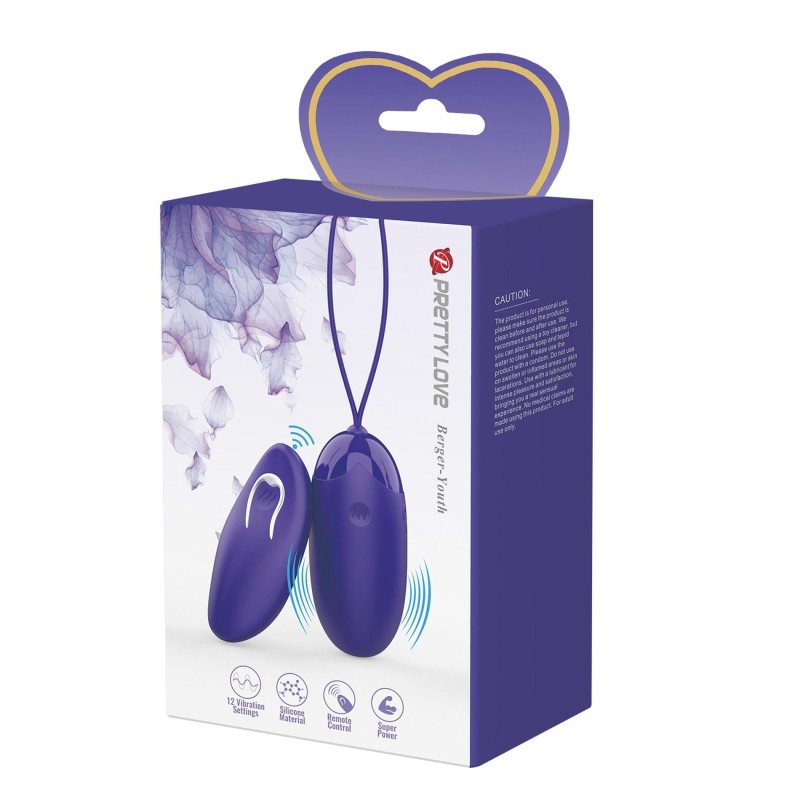 PRETTY LOVE - Berger - Youth,  Wireless remote control 12 vibration functions