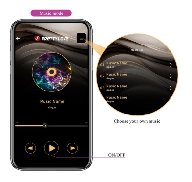 PRETTY LOVE - Catalina, 12 vibration functions Mobile APP Long-distance Control