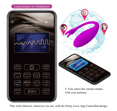 PRETTY LOVE - Catalina, 12 vibration functions Mobile APP Long-distance Control