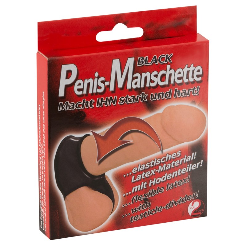 Pierścień - Penis Manschette, czarny