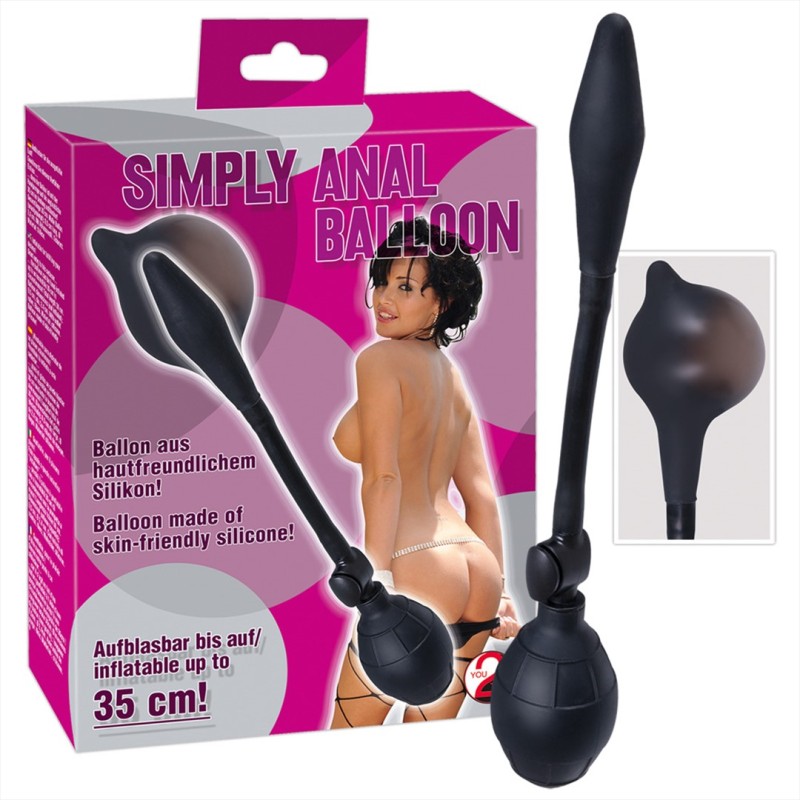 Balonik analny silikonowy pompowany Simply Anal Balloon 8,5 cm