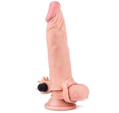 Nakładka Pleasure X-Tender z wibracjami +5cm Lovetoy