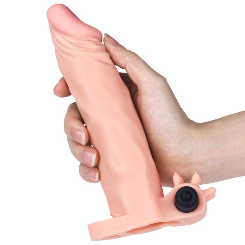 Nakładka Pleasure X-Tender z wibracjami +5cm Lovetoy