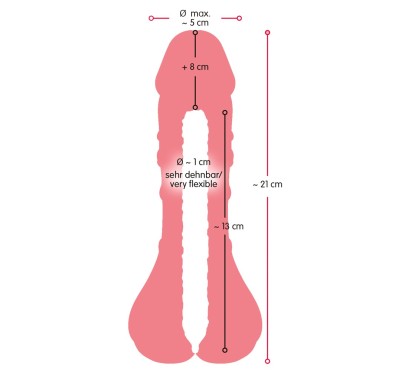 2 w 1 Przedłużka i masturbator Nature Skin