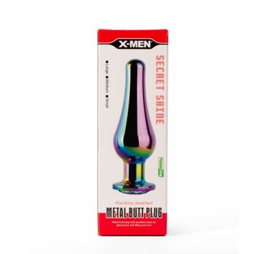 Korek analny Secret Shine Rainbow 11,2cm X-MEN