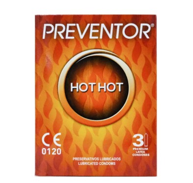 Prezerwatywy rozgrzewające Hot Hot 3szt. Preventor