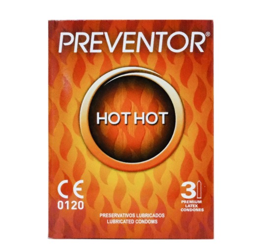 Prezerwatywy rozgrzewające Hot Hot 3szt. Preventor