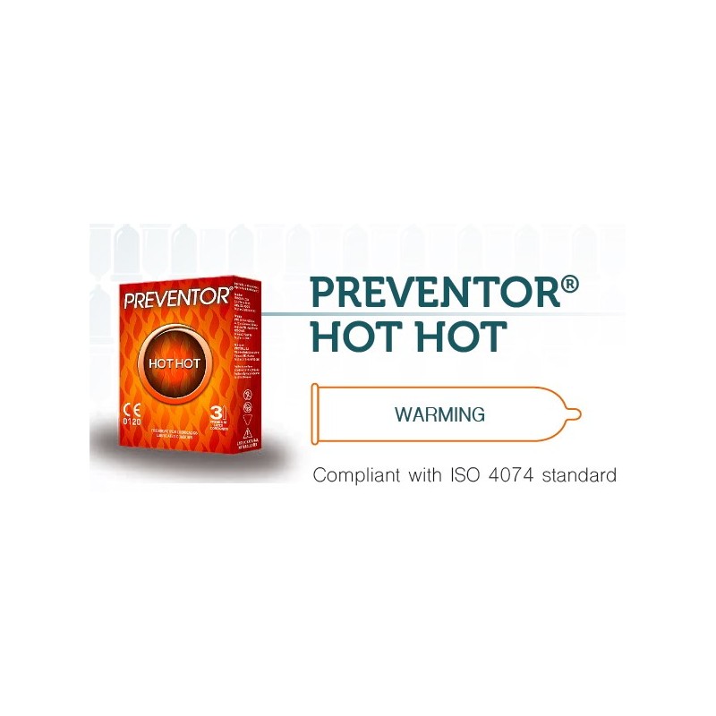 Prezerwatywy rozgrzewające Hot Hot 3szt. Preventor