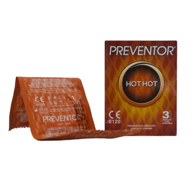 Prezerwatywy rozgrzewające Hot Hot 3szt. Preventor