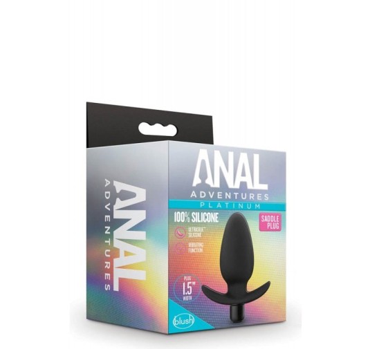 Korek analny z wibracjami Anal Adventure Platinum 10cm Blush