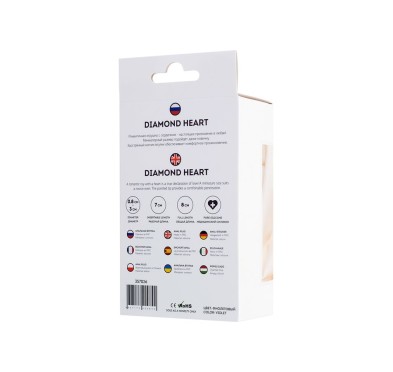 Korek analny ToDo Diamond Heart 3,5cm Toyfa