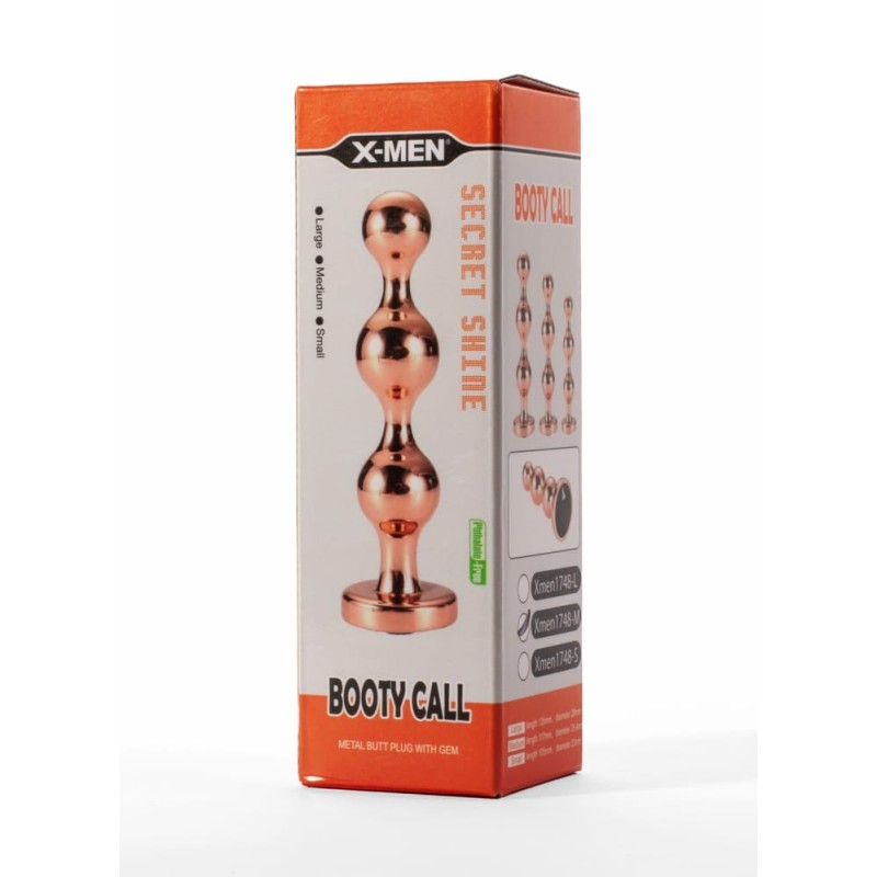 Korek analny Secret Shine Booty Call 13,5 cm X-MEN