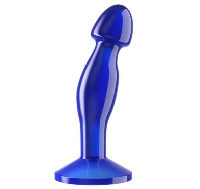 Flawless Clear Prostate Plug 6.5'' Blue