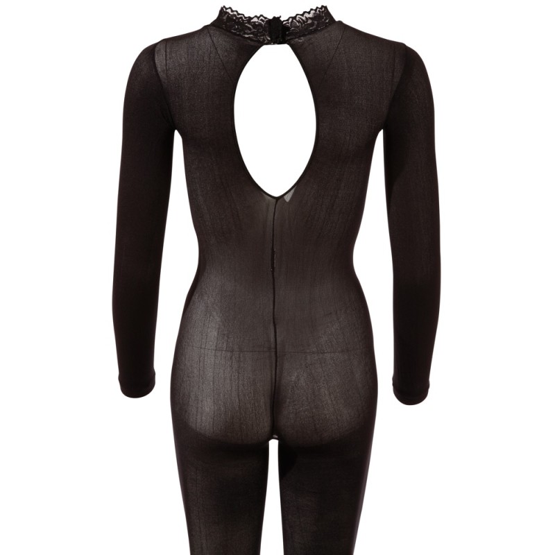 Catsuit with Lace Collar S/M