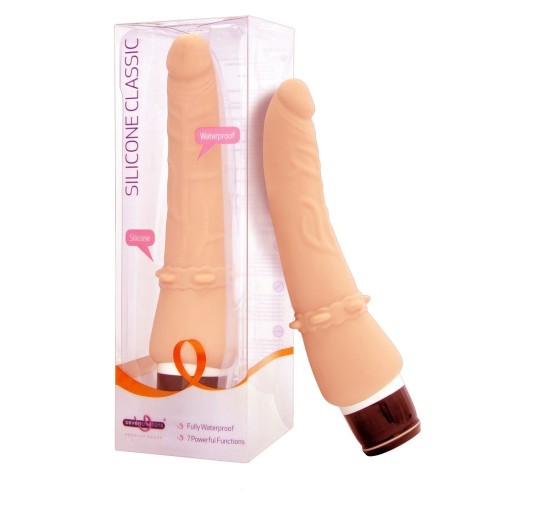 Silicone Classic Wibrator - cielisty