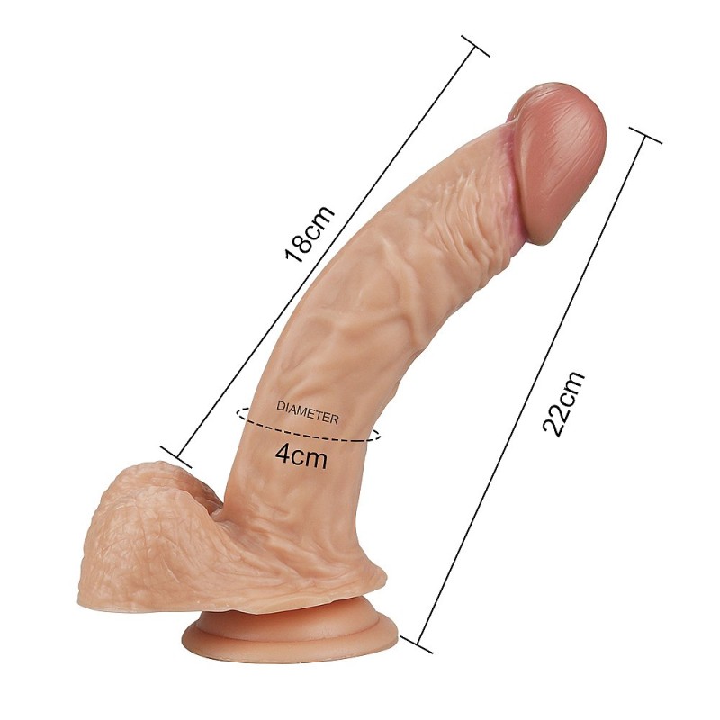 Dildo z przyssawką Real Extreme 22cm Lovetoy