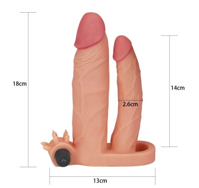 Nakładka Pleasure X-Tender Double +2,5cm Lovetoy