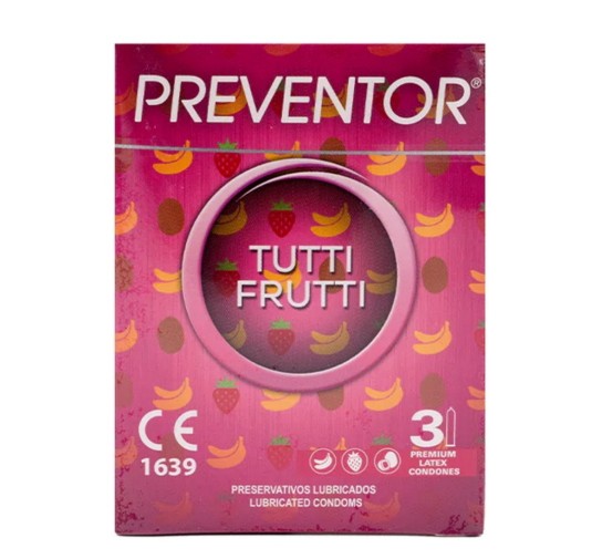 Prezerwatywy Tutti Frutti 3szt. Preventor