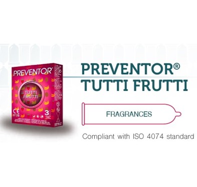 Prezerwatywy Tutti Frutti 3szt. Preventor