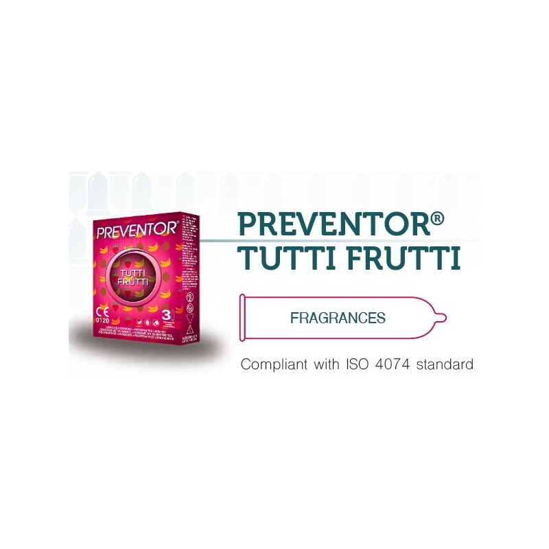 Prezerwatywy Tutti Frutti 3szt. Preventor