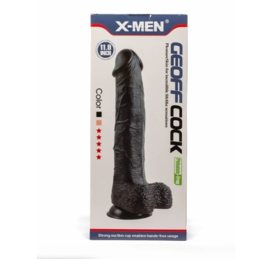 Dildo GEOFF z przyssawką 30cm X-MEN