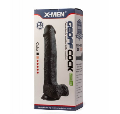 Dildo GEOFF z przyssawką 30cm X-MEN