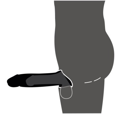 Nakładka na penisa 25cm REBEL
