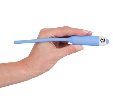 Silikonowy dilator z wibracjami śr. 6mm niebieski