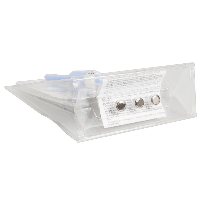 Silikonowy dilator z wibracjami śr. 6mm niebieski