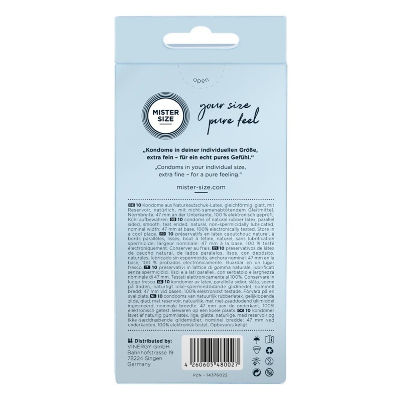 Prezerwatywy 47mm 10 szt. Mister Size