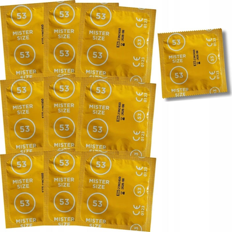 Prezerwatywy 53mm 10 szt. Mister Size