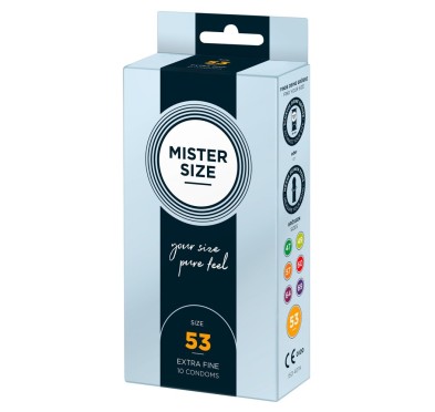 Prezerwatywy 53mm 10 szt. Mister Size