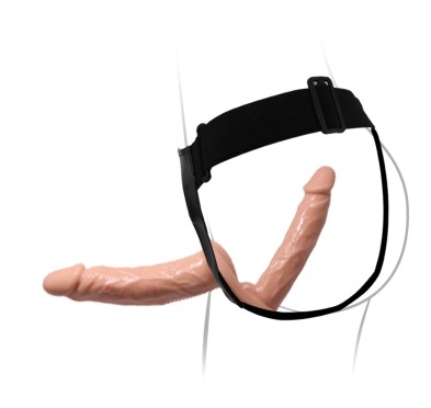 BAILE -STRAP ON DOUBLE DILDOS, 7.1''+5.9''